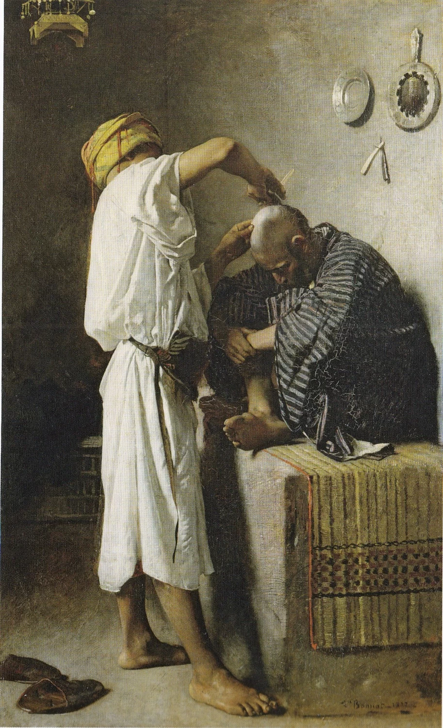 Léon Bonnat - 106, Un barbiere orientale, Museo Puškin delle belle arti
